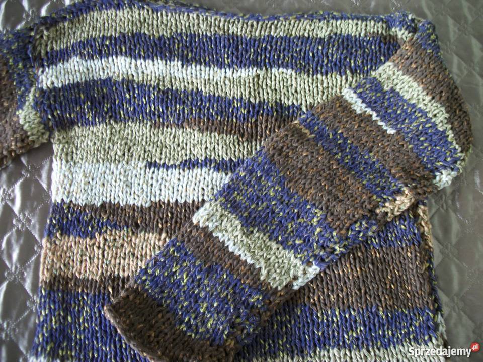 SWETER Z PRZĘDZY OZDOBNEJ Przemyśl