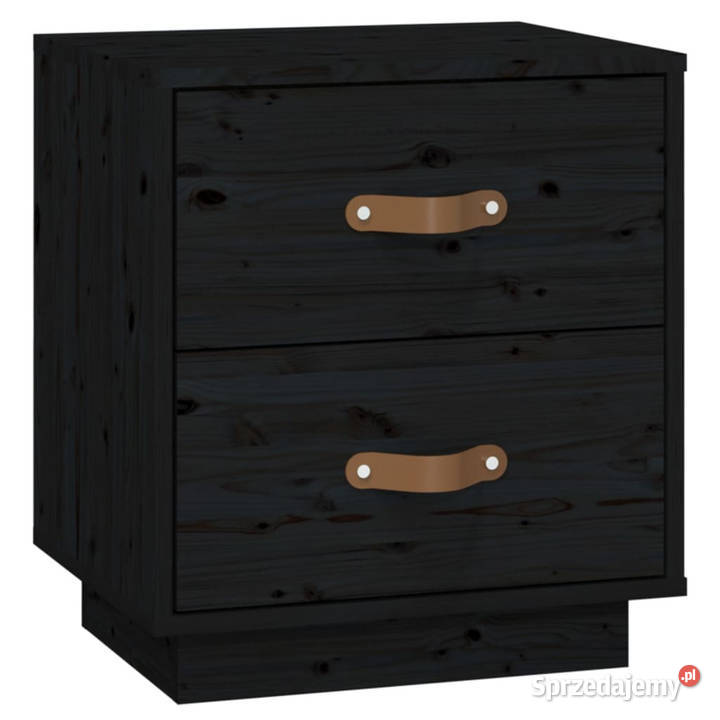 Szafka nocna czarna 40x34x45 lite drewno sosnowe Warszawa sprzedam