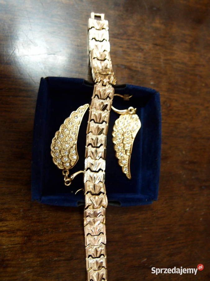biżuteria damska zestaw kolczyki i bransoletka Zestawy biżuterii łódzkie Łódź