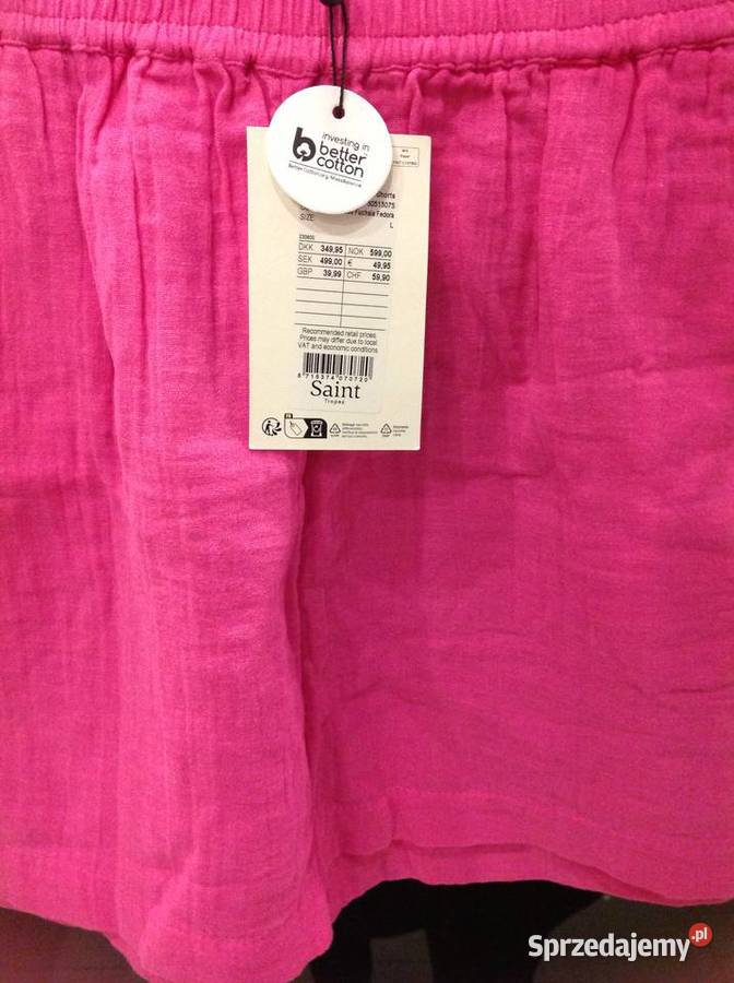 Szorty Spodenki Damskie SAINT TROPEZ L Różowe Nowa Sól