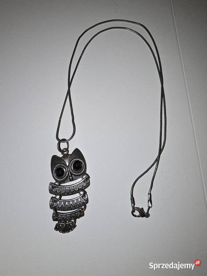 Łańcuszek i zawieszka sowa śląskie Sosnowiec