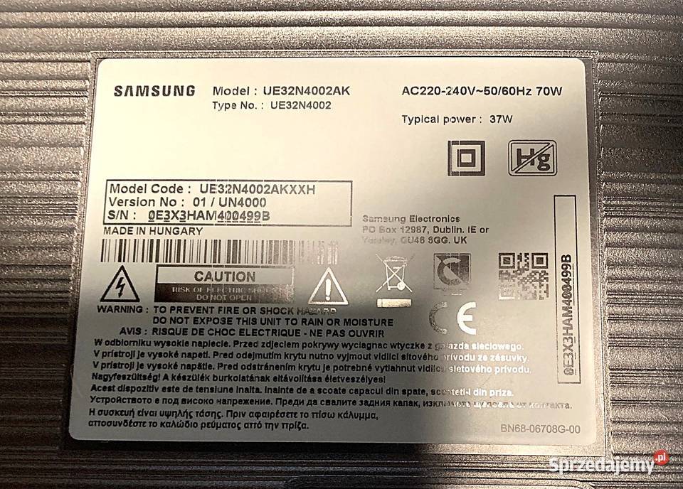 Telewizor 32 Samsung UE32N4002AK Sprzedam Konstancin-Jeziorna sprzedam