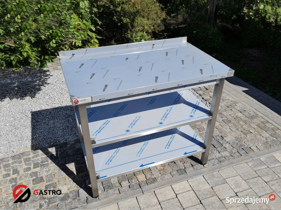 Stół przyścienny gastronomiczny z dwoma półkami wielkopolskie Ostrów Wielkopolski