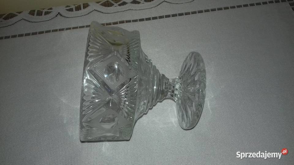 Cukiernica szklana na nóżce Vintage do Kraków