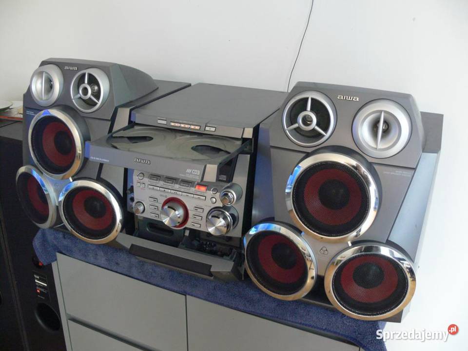 Wieża Aiwa kolumny RDS AUX CD DOSTAWA Jasło