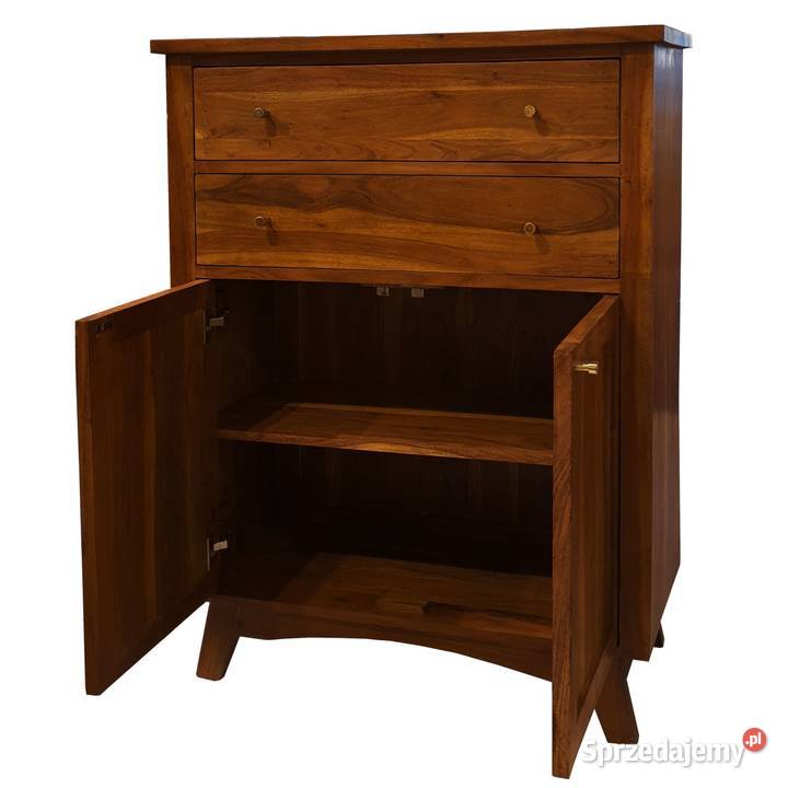 Komoda drewniana wysoka BONN 90 z szufladami i