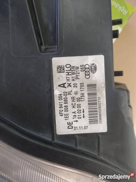 LAMPA PRAWY PRZÓD AUDI A6C6 2007R 4F0 941 004A lubuskie Słońsk
