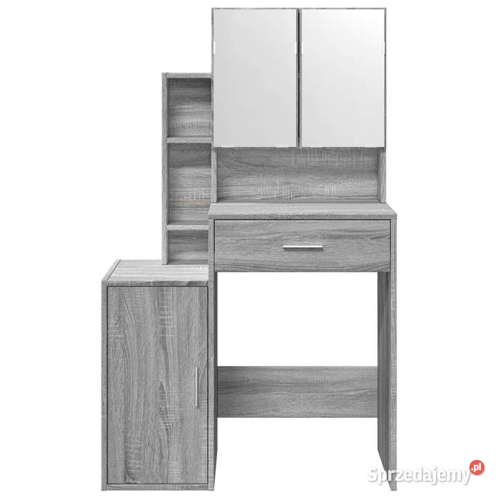 Toaletka z szafką szary dąb sonoma 80x35x132 mazowieckie Warszawa