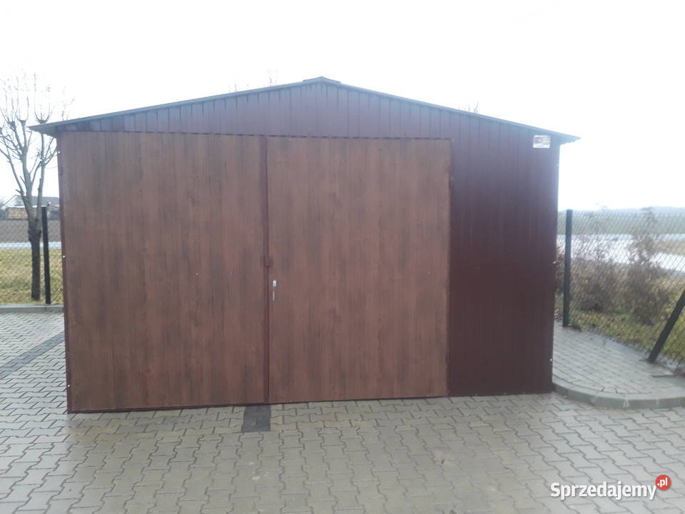 Garaż blaszany BRĄZOWY Magazyn Wiata Hala Jarosław