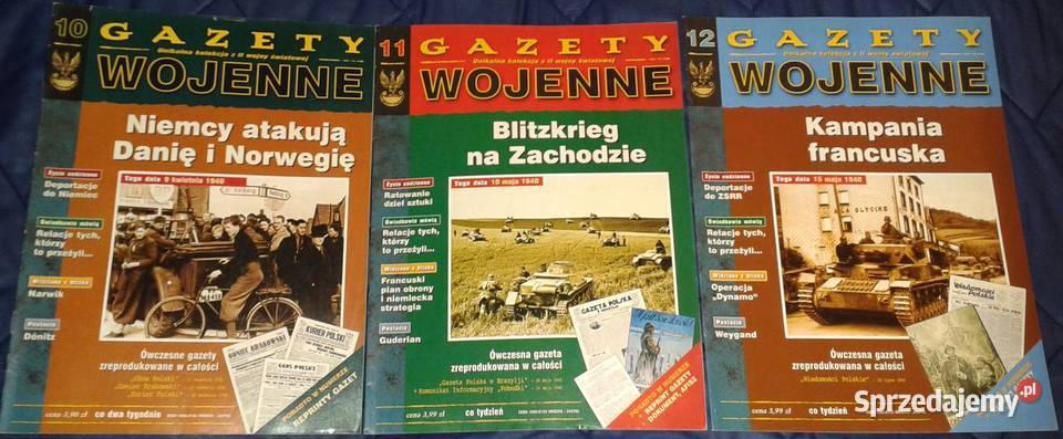 Gazety Wojenne 38 numerów Pozostałe sprzedam