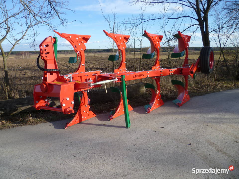 Pług obracalny obrotowy Agro Masz 3 3 siłownik Agromasz Wszachów
