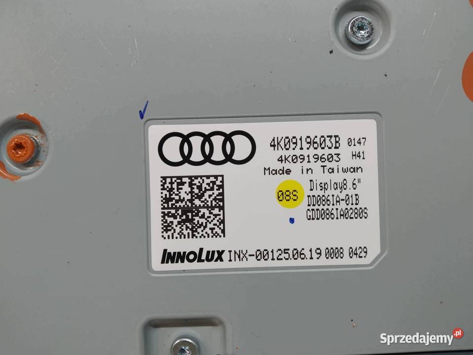 WYŚWIETLACZ 4K0919603B Audi A6 V 2018 C8 Liczniki i zegary