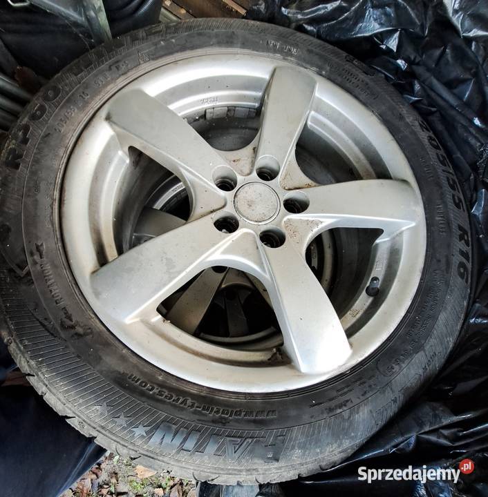 Koła alumiowe zimowe 20555R16 opony niemieckie Kobylany