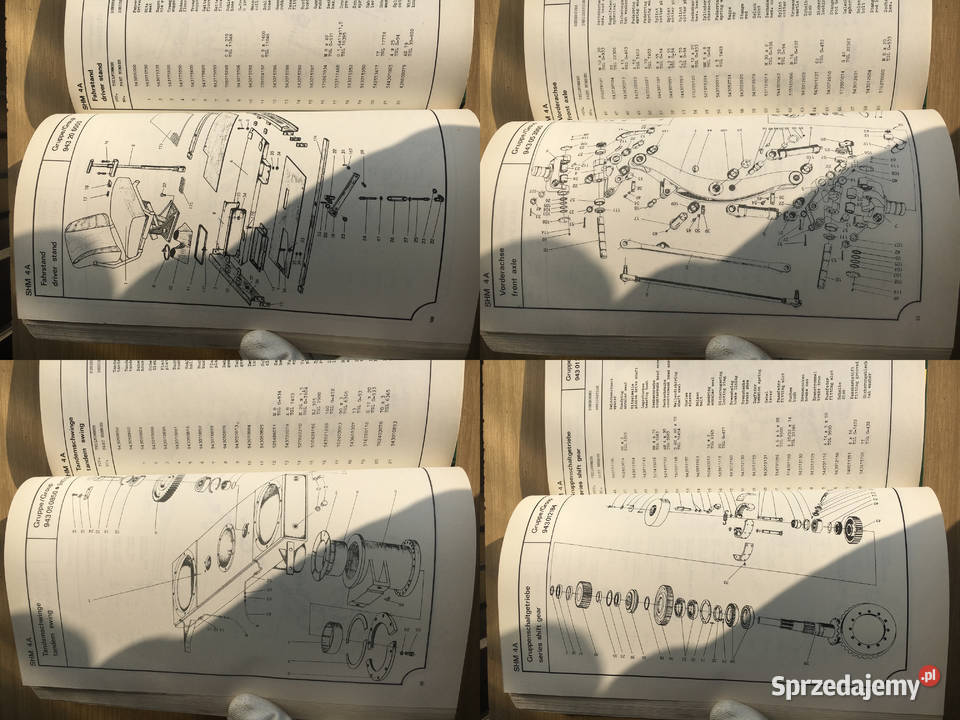 MOTORGRADER SHM 4A ERSATZTEILLISTE SPARE PARTS z Łęczyca