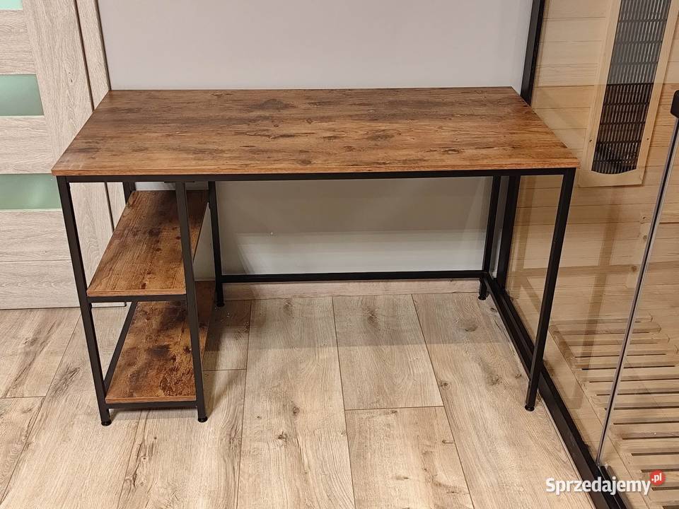 Metalowe biurko komputerowe Gamingiwe LOFTOWE 76cm Wolsztyn