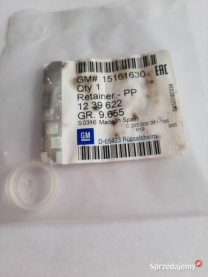 OPEL USZCZELKA GUMA POD CZUJNIK PDC 15161630 Rok produkcji 2016 Świechocin