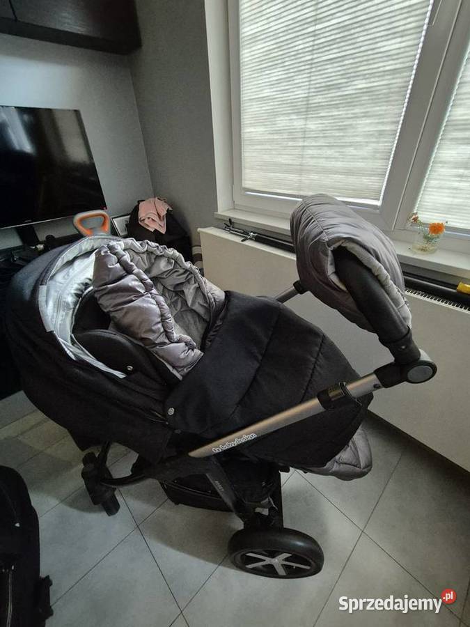 IDEALNY Wózek 2w1 BabyDesign Espiro Husky czarny mazowieckie Warszawa sprzedam