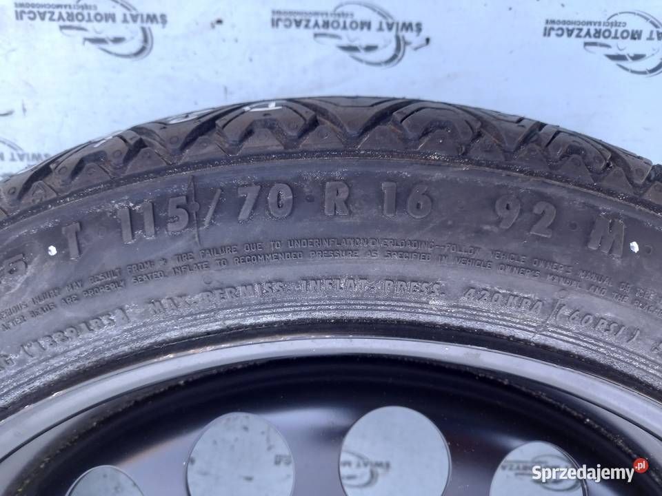 OPEL ASTRA J ZAFIRA C koło dojazdowe 1157016 92M Kielce