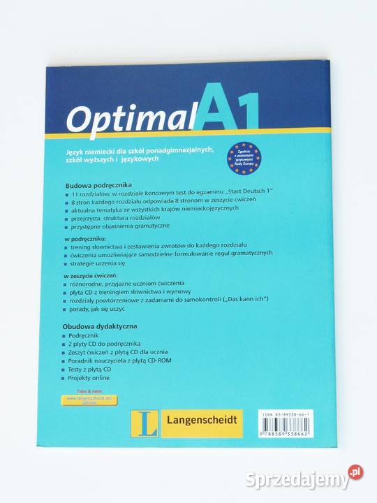 Optimal A1 Język niemiecki Podręcznik Kraków sprzedam