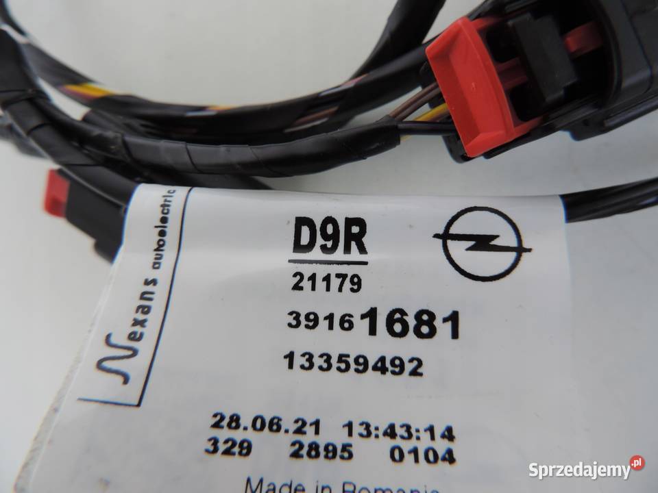 OPEL CORSA E instalacja wiązka zderzaka tył nowa sprzedam