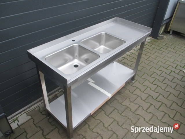 Zlew Gastronomiczny 2 Komorowy Z Półką 1375485 Ostrów Wielkopolski