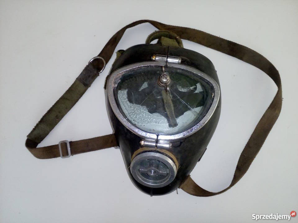 Stara unikatowa maska przeciwgazowa