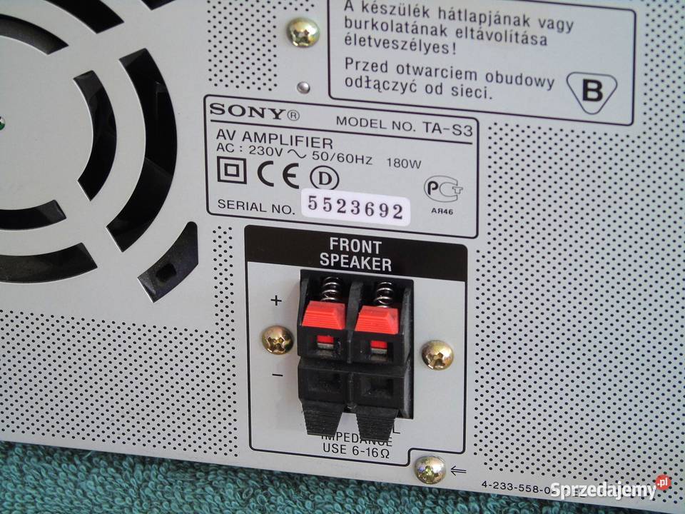 Wzmacniacz stereo Sony TAS3 korektor graficzny Jasło