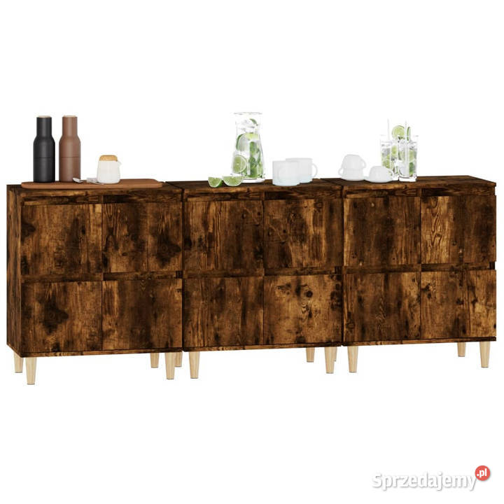 Komody 3 przydymiony dąb 60x35x70 WM3185772 Warszawa