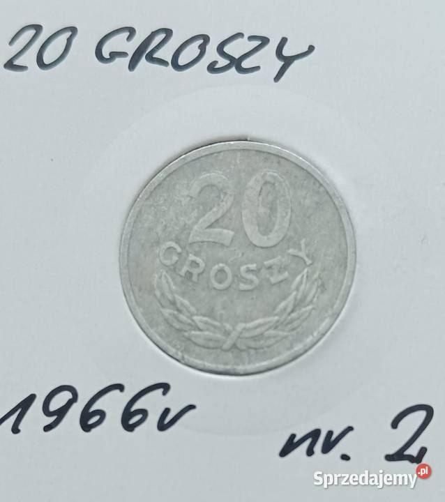 20 Groszy 1966 r 2 PRL Super Konin
