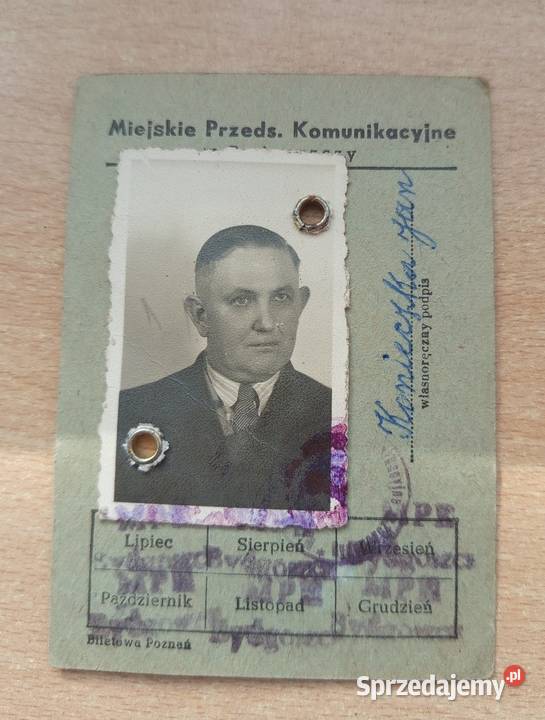 Legitymacja Miejskie Przedsiębiorstwo Nakło nad Notecią