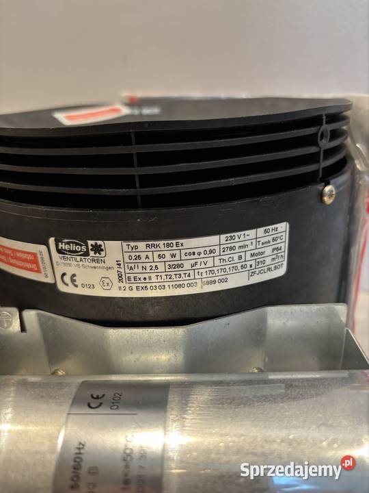 Wentylator rurowy promieniowy Helios RRK 180 EX sprzedam