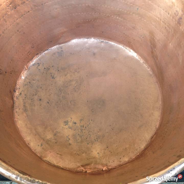 Duży miedziany kocioł pojemność 65 litrów mazowieckie sprzedam