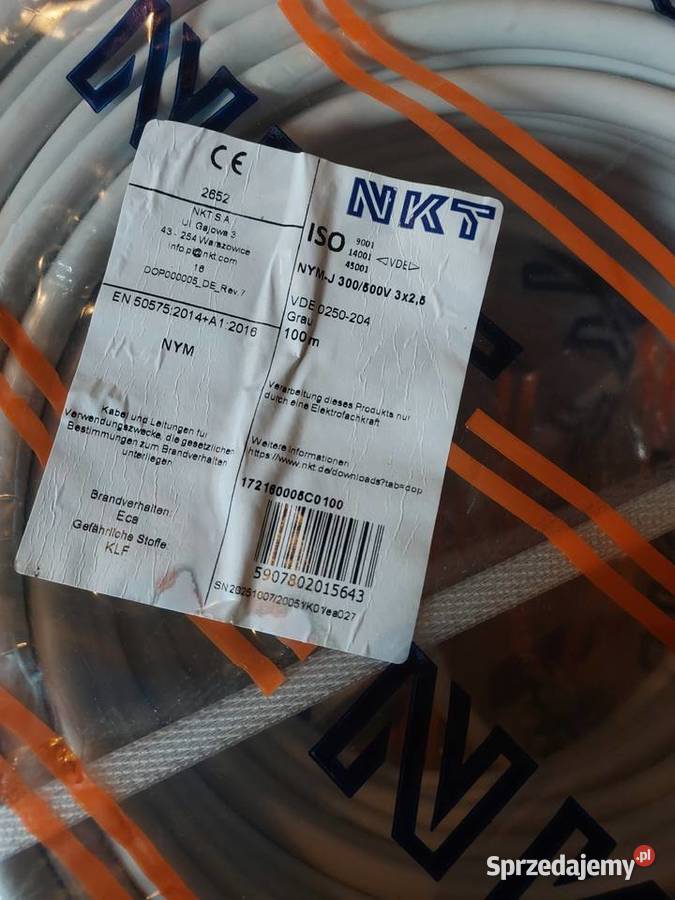 Przewody Kabel 3x15 i 3x25 500V 100m okrągły Szczecin