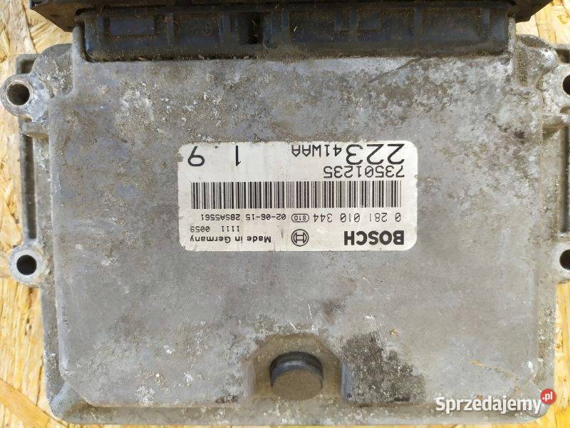 STEROWNIK SILNIKA FIAT DOBLO 19D 73501235 osobowe