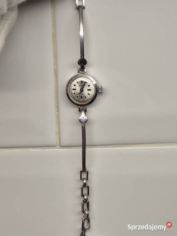 Damski biżuteryjny zegarek mechaniczny Glashutte Chorzów