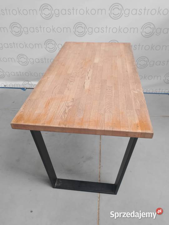 Stół z blatem drewnianym klejonym 140x71x75 Wrocław