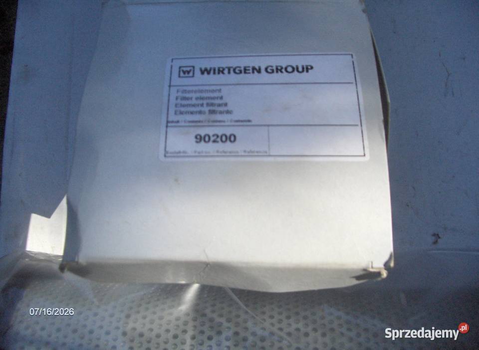 Filtr hydrauliczny WIRTGEN 90200