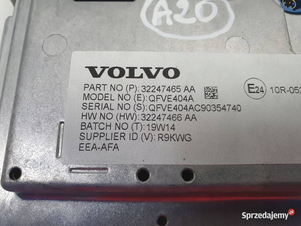 Volvo XC40 WYŚWIETLACZ EKRAN NAWIGACJI