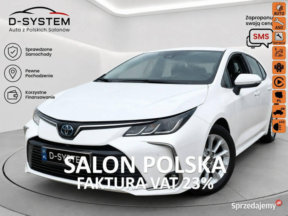 Toyota Corolla 2022 Salon Polska 1Właściciel gniazdo USB Białystok