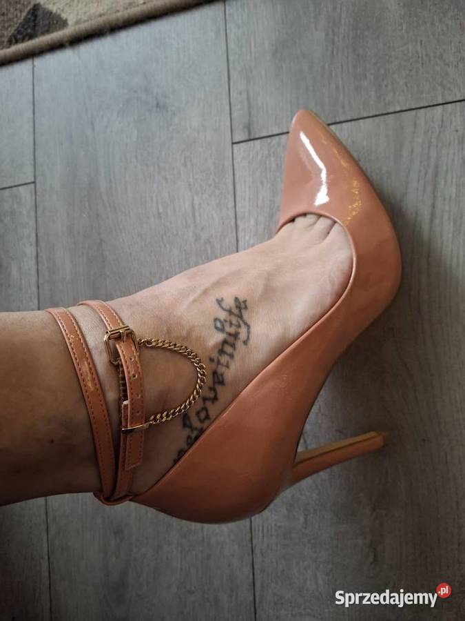 Szpilki pudrowy róż Bydgoszcz