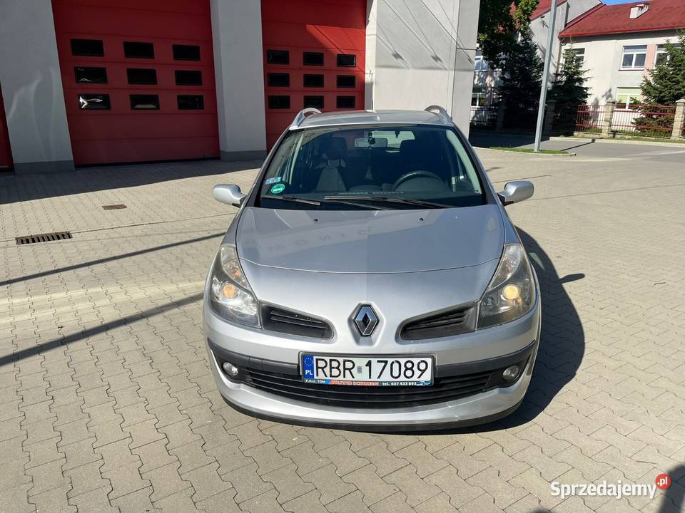 Renault Clio III GrandTour 15 DCI 85 2008r Kombi srebrny podkarpackie Miejsce Piastowe sprzedam