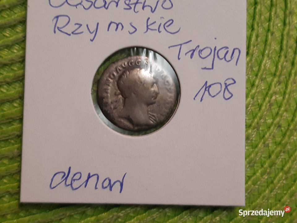 moneta srebrna denar Cesarstwa Rzymskiego cesarz Łomża