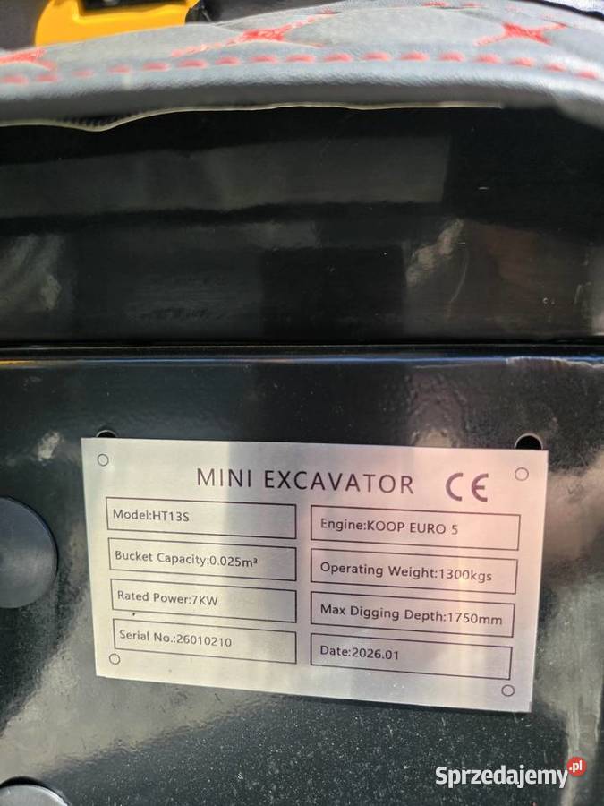 Minikoparka HTS13 mini koparka 1000 nowa kciuk Warszawa