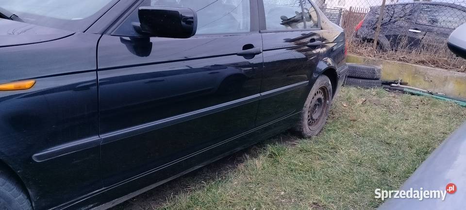 Bmw e46 drzwi lewy tył IDEALNE czarne schwardz2 Aleksandrów Łódzki