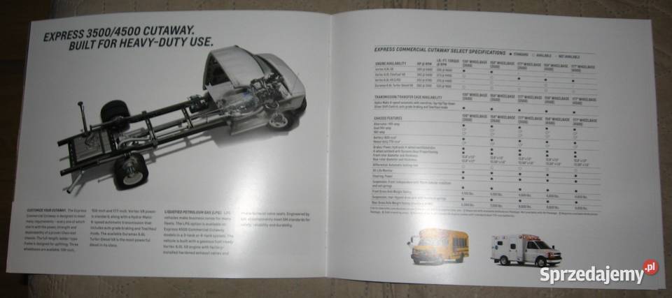 Chevrolet Commercial Trucks 2015 prospekt Kępice sprzedam