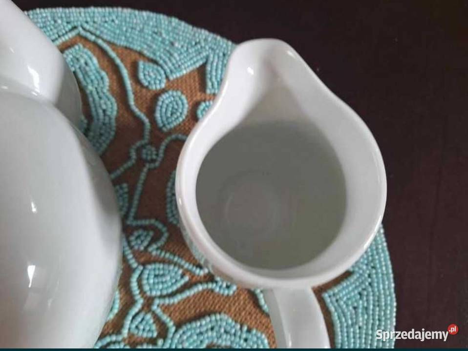 Zestaw Swan dzbanek cukiernica dzbanuszek na Myszków