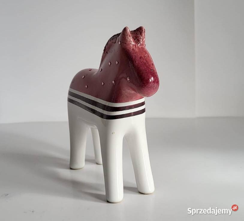 Koń Figurka Konik ceramiczny ręcznie malowany pomorskie Sierakowice sprzedam