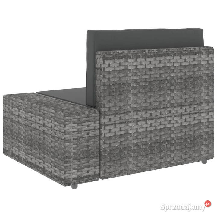 Sofa modułowa 2osobowa rattan PE szara WM49525 Warszawa