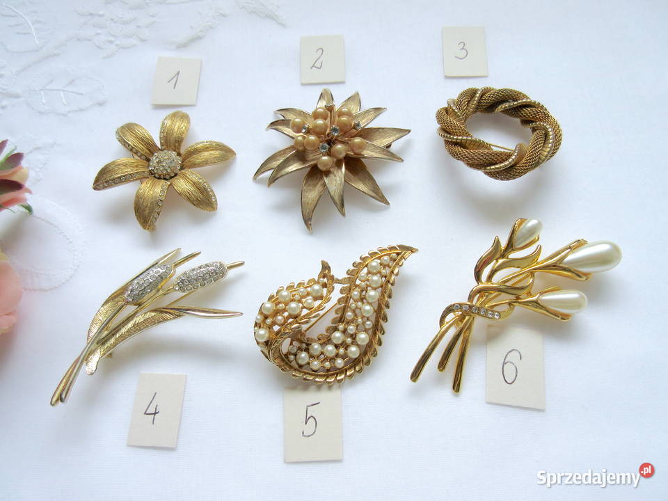 Stara biżuteria broszki lata 80 sprzedam