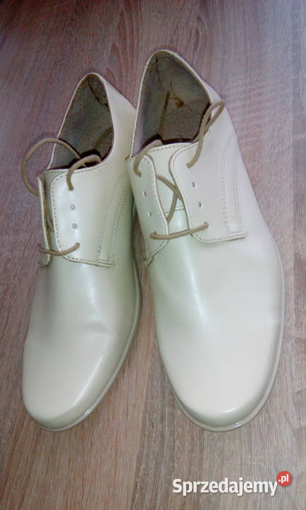Buty 34 dł wkł 24 Beżowe Białe do Komu Wołomin